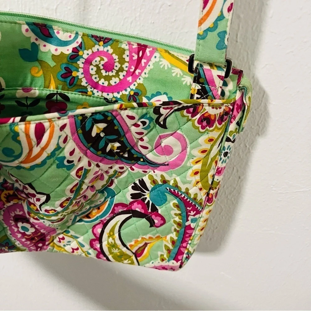 Vera Bradley Tablet Hipster Bag - “Tutti Frutti” Retired Pattern Green/Pink